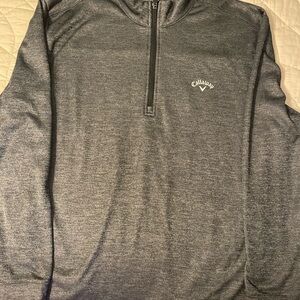 Callaway Men's Dark Heather Gray Half-Zip Performance Sweater
